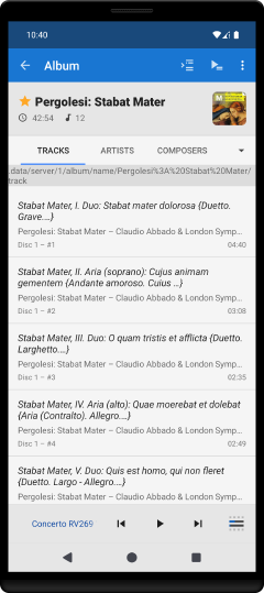 Movement replaces track title